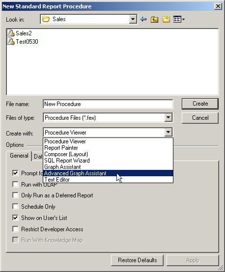 Create With Advanced Graph Assistant