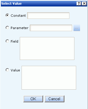 Select Value dialog box