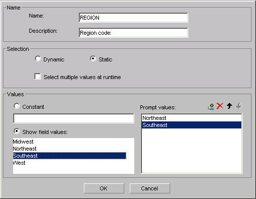 Parameter Properties dialog box