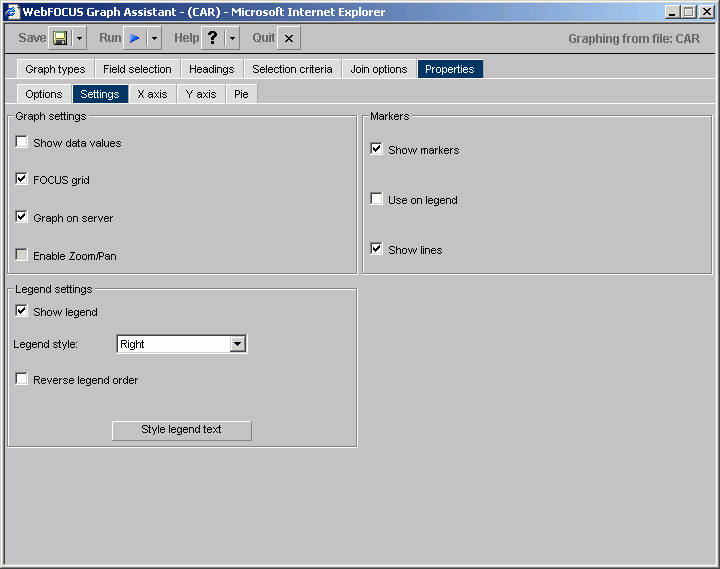 Settings subtab MR
