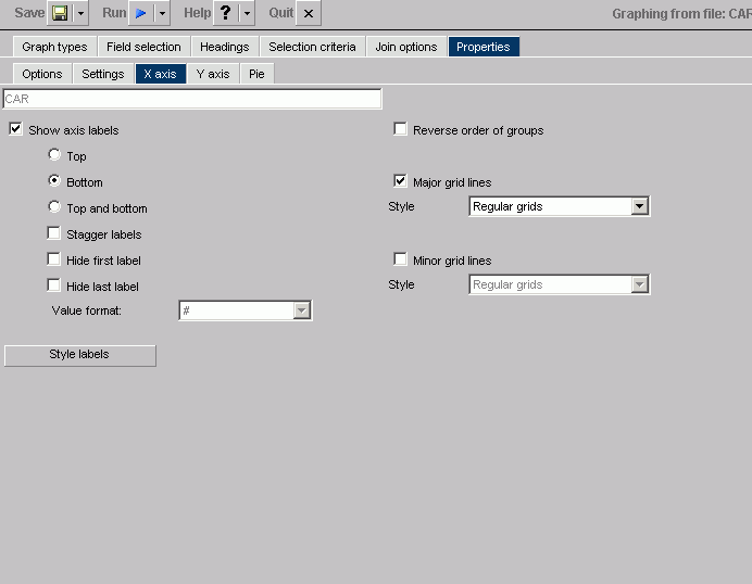 X-axis subtab MR