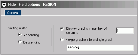 General tab for Field options