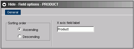 General tab for Field options