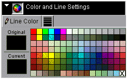 Color and Line Settings dialog box