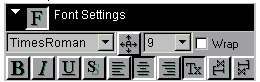 Font Settings dialog box
